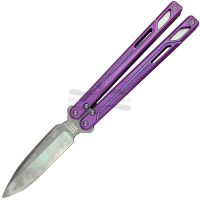 Couteau Papillon EOS Serpent Purple EOS072 10.1cm