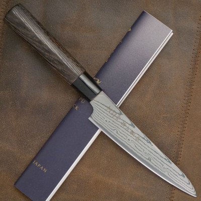 Универсальный кухонный нож Tojiro Shippu Black FD-1592 13см