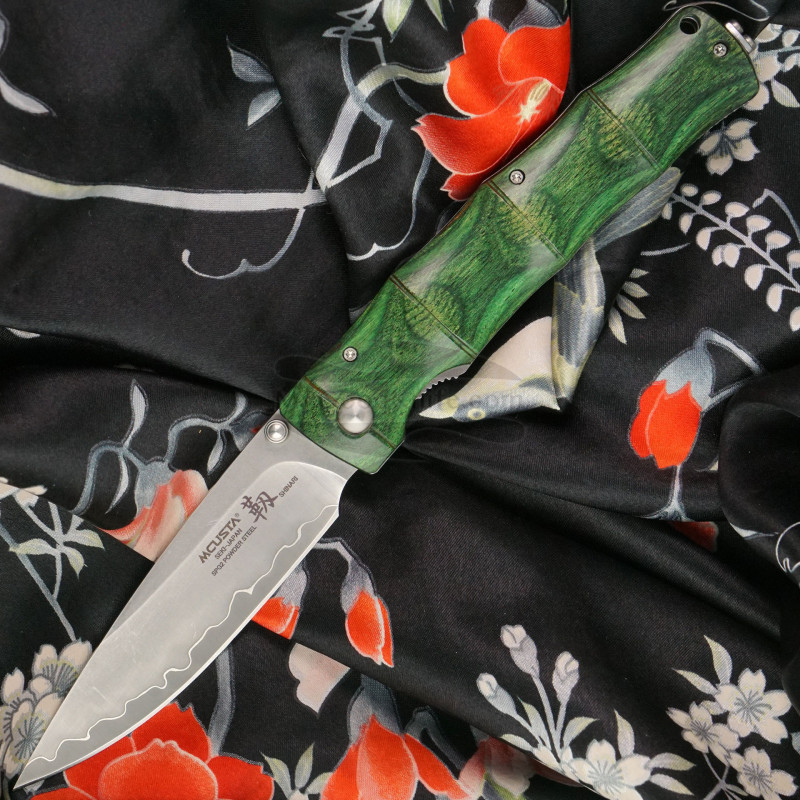 [25%OFF] カット無し、マナマ、美術シート cbj_s116_er Folding knife Mcusta Shinari Shinra Maxima MC-0203G 9.2cm for sale