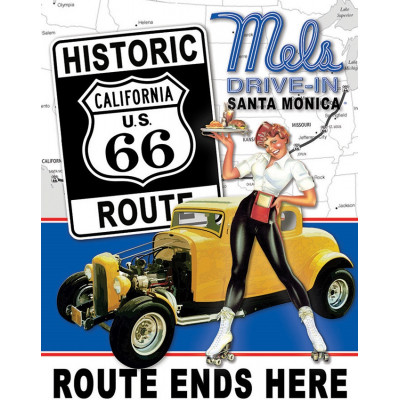 Tin sign Mels Diner Route 66 TSN2289