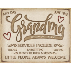 Blechschild Grandma Inc TSN2266