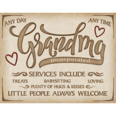 Cartel de chapa Grandma Inc TSN2266