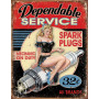 Cartel de chapa Dependable Service TSN1991