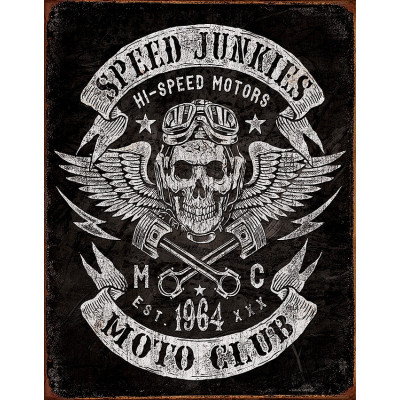 Tin sign Speed Junkies Moto Club TSN2053