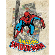 Cartel de chapa Spider Man Cover Splash TSN2210