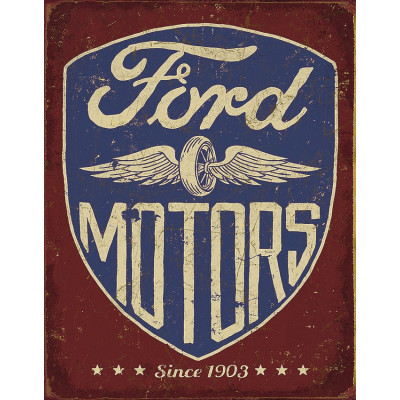 Cartel de chapa Ford Motors Since 1903 TSN2205