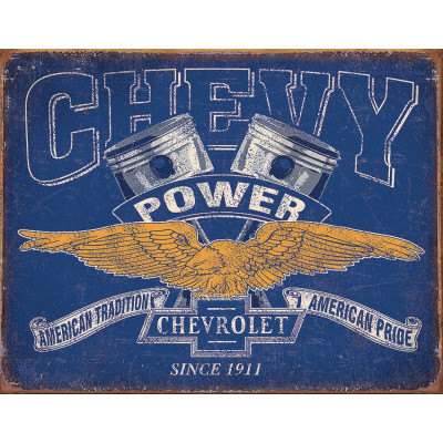 Tina kyltti Chevy Power TSN2199