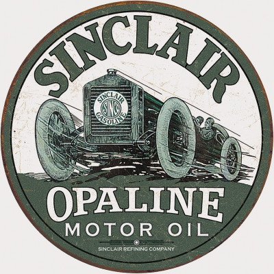 Tin sign Sinclair Race Car TSN2169