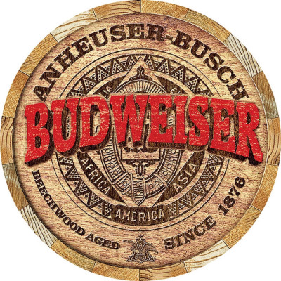 Жестяная табличка Budweiser Barrel End TSN2165