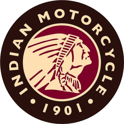 Cartel de chapa Indian Motorcycle Round Logo TSN2160