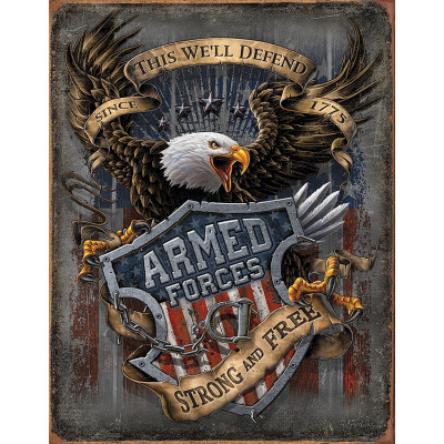 Tin sign Armed Forces Since 1775 TSN2149