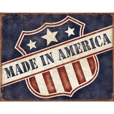 Жестяная табличка Made In America TSN2119