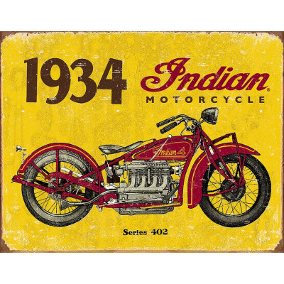 Жестяная табличка 1934 Indian Motorcycles TSN1929
