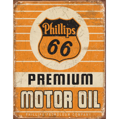 Жестяная табличка Phillips 66 Premium Oil TSN1996