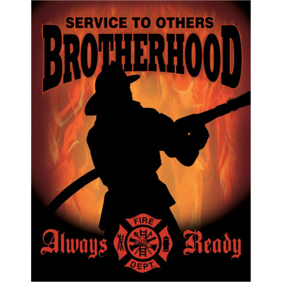 Жестяная табличка Fireman Brotherhood TSN1901