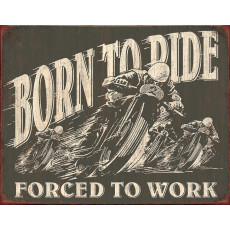 Cartel de chapa Born To Ride TSN1885