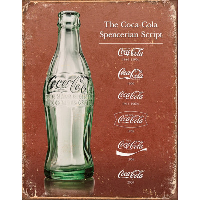 Жестяная табличка Coke Script Heritage TSN1952