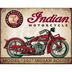 Targa in latta Indian Scout Motorcycle TSN1933