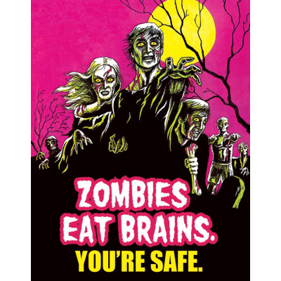 Cartel de chapa Zombies Eat Brains… TSN1915