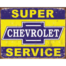 Cartel de chapa Super Chevy Service TSN1355