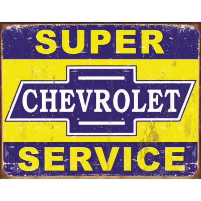 Cartel de chapa Super Chevy Service TSN1355