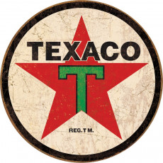 Targa in latta Texaco Round TSN1798