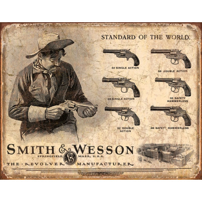 Жестяная табличка S&W Revolvers TSN1743