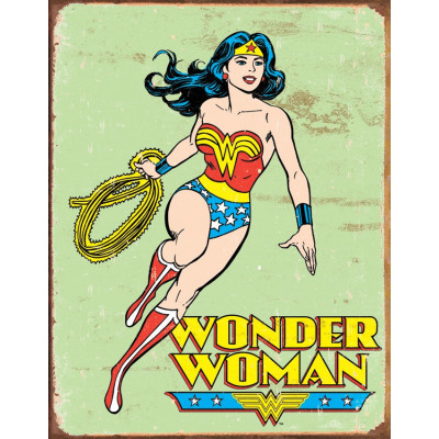 Cartel de chapa Wonder Woman Retro TSN1642