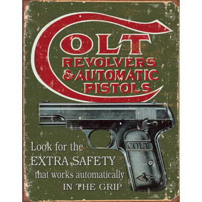Tin sign Colt Extra Safety TSN1592