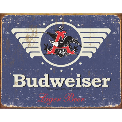 Жестяная табличка Budweiser 1936 Weathered TSN1383