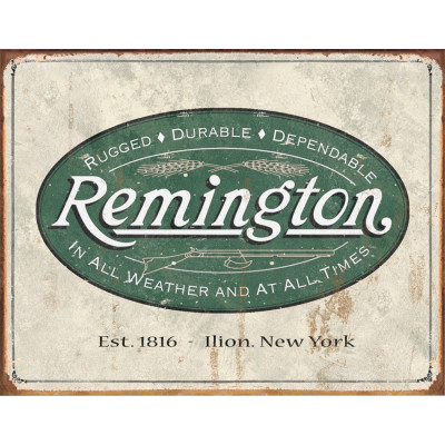Tina kyltti Remington Weathered Logo TSN1413
