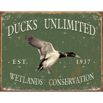 Cartel de chapa Ducks Unlimited -Since 1937 TSN1388