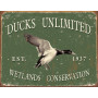 Targa in latta Ducks Unlimited -Since 1937 TSN1388