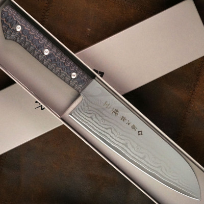 Santoku Japanese kitchen knife Tojiro GAI F-1351 17cm