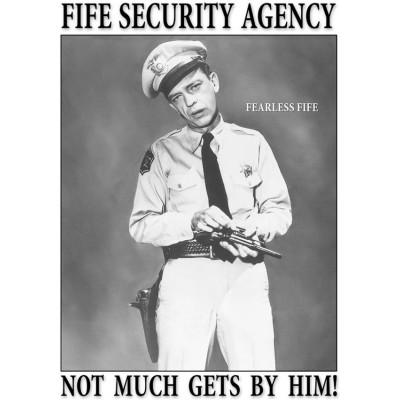 Tin sign Fife Security Agency TSN0809