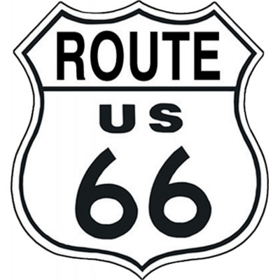 Tin sign Route 66 Shield TSN0679
