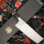 Nakiri Japanese kitchen knife Spyderco Itamae K17GPBNBK 17cm