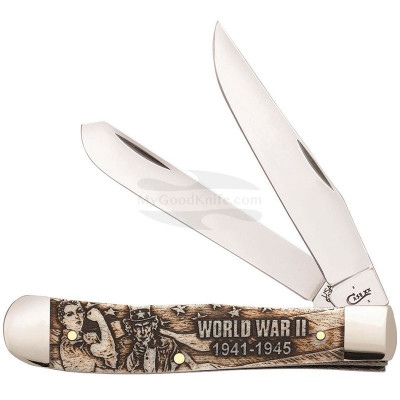 Couteau pliant Case War Series Trapper WWII 22030 8.4cm