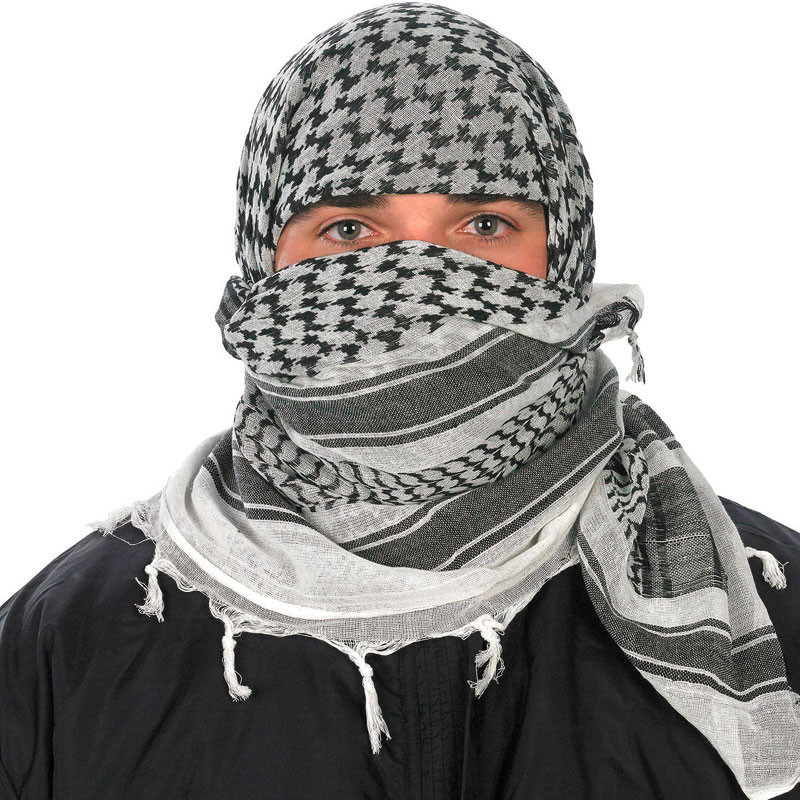 Buy Keffiyeh brown and beige Palestinian scarf