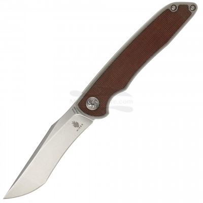 Couteau pliant Kizer Cutlery Matanzas Micarta Titanium Brown Gray Ki4510A4 8.9cm