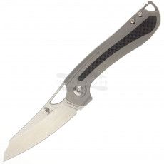 Folding knife Kizer Cutlery Kobold Carbon Fiber Titanium Gray&Black Ki3542 7.5cm