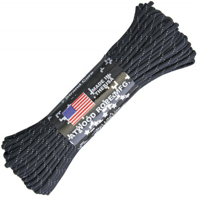 Paracord Atwood Rope Black reflective RG1293H