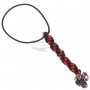 Schmuckatelli Co. Jester Mini Paracord Lanyard with Bead 4.B-JSMLBR