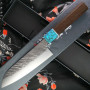 Japanilainen Santoku-veitsi Yu Kurosaki Fujin R2 ZRF-165SA 16.5cm