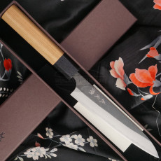 Японский кухонный нож Yoshimi Kato Петти Aogami Super S/S clad Cherry D-901 15см