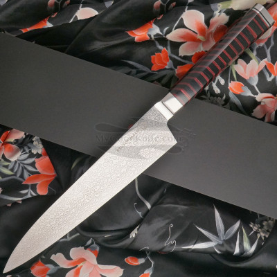 Gyuto Japanese kitchen knife Ryusen Hamono Houenryu Black and Red HE-201 24cm