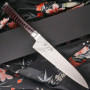 Gyuto Japanese kitchen knife Ryusen Hamono Houenryu Black and Red HE-201 24cm
