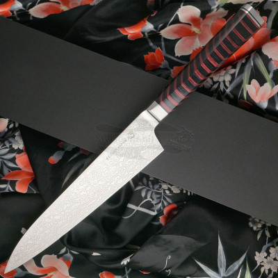 Gyuto Japanese kitchen knife Ryusen Hamono Houenryu Black and Red HE-202 21cm