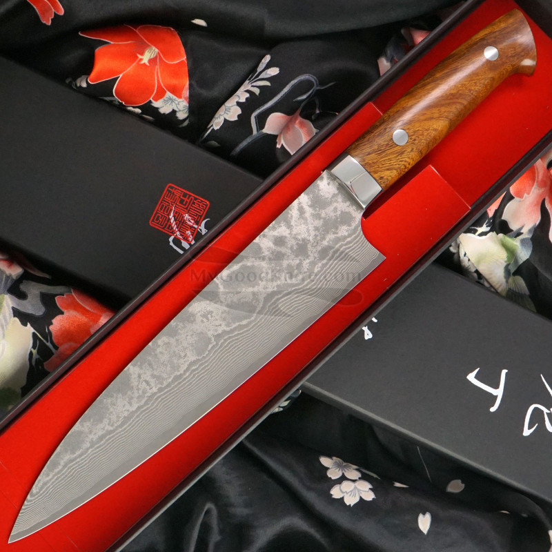 Gyuto Japanese kitchen knife Takeshi Saji VG10, bull bone HA4608 21cm for  sale