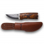 Finnenmesser Roselli Damascus Grandfather Silberne Bolster Geschenkbox RD320P 8cm